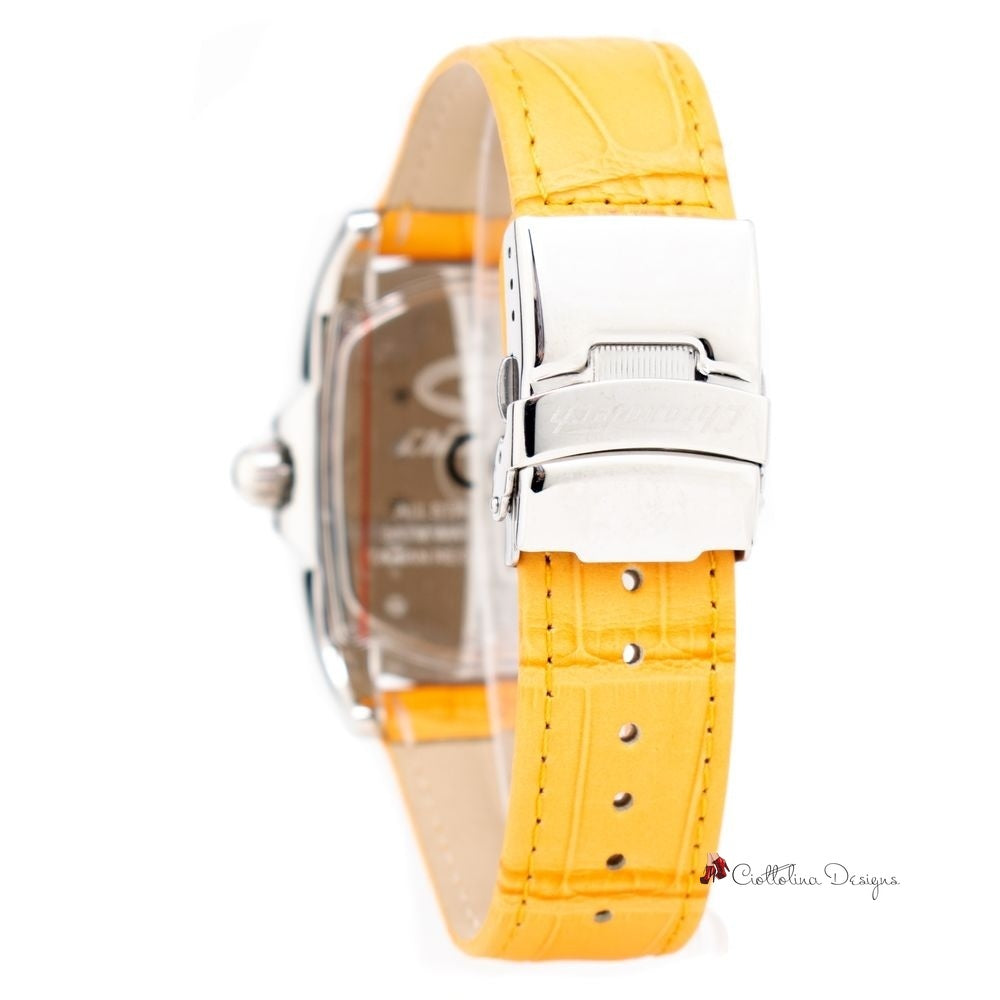 Orange Leather Watch