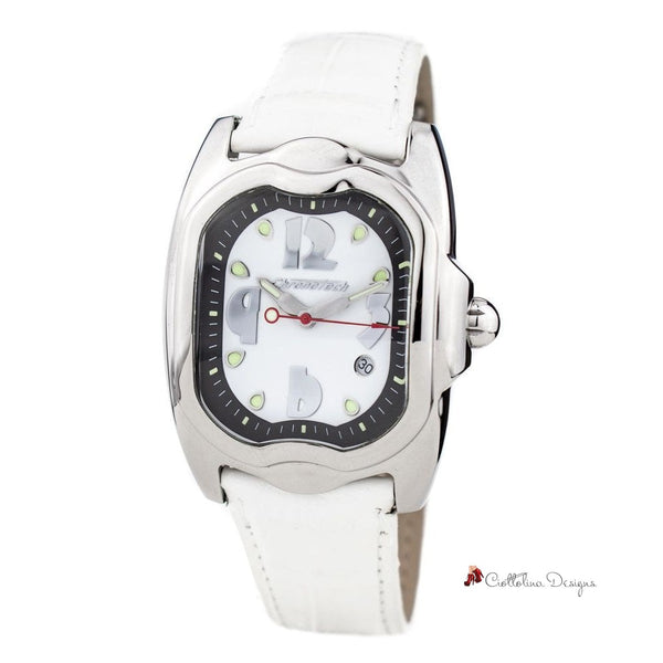 White Leather Watch