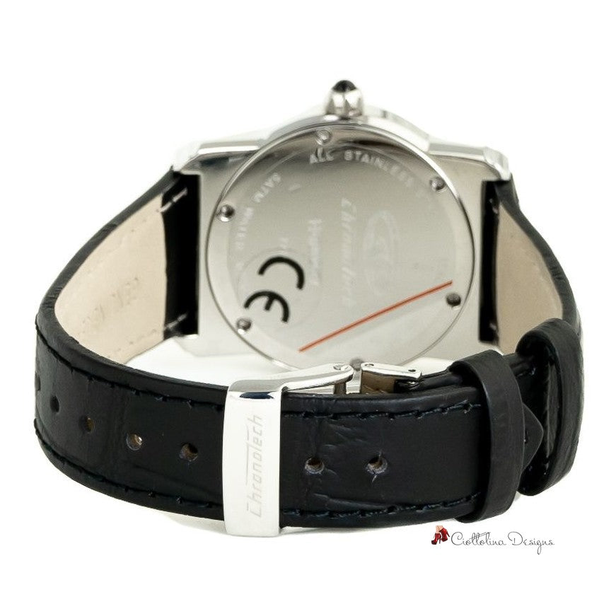 Black Leather Watch