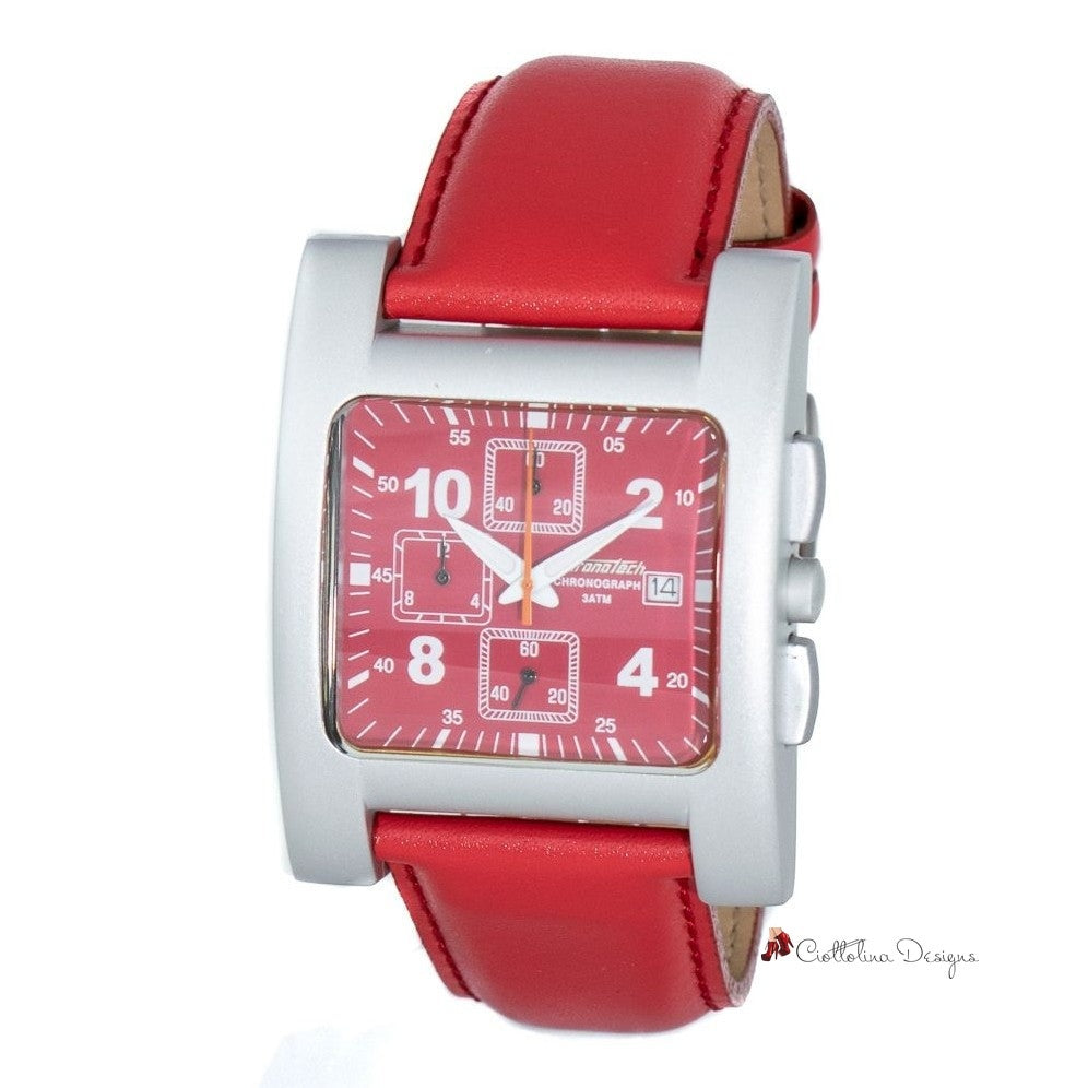 Red Leather Watch