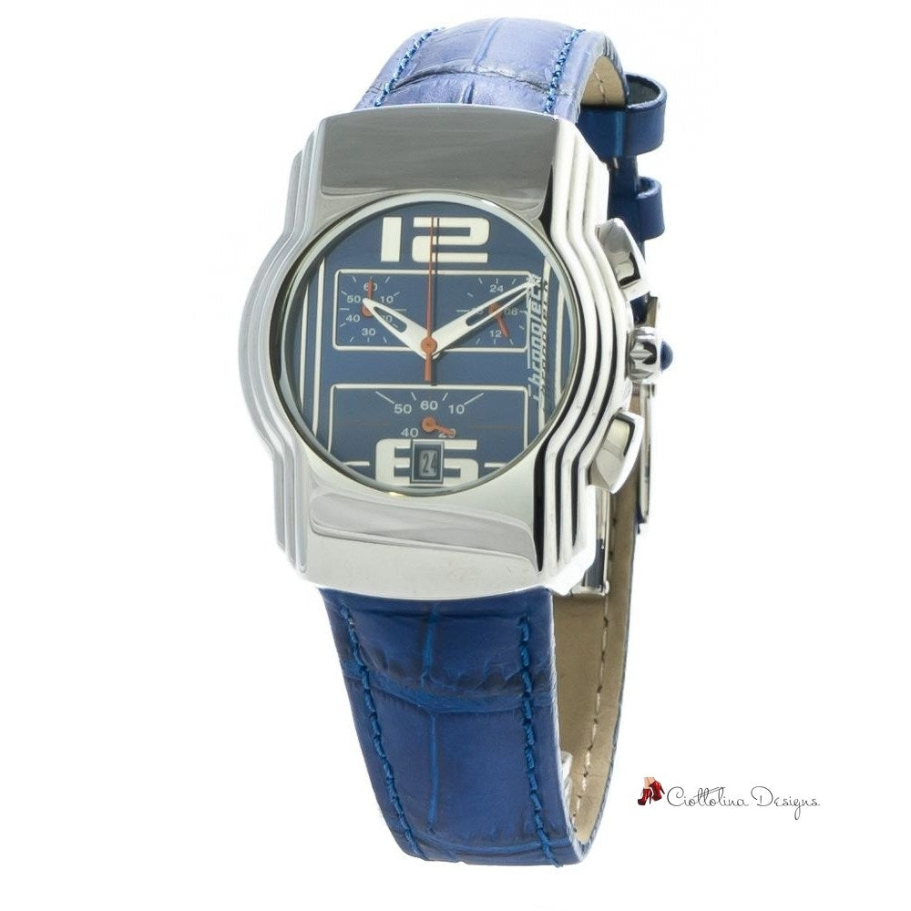 Blue Leather Watch