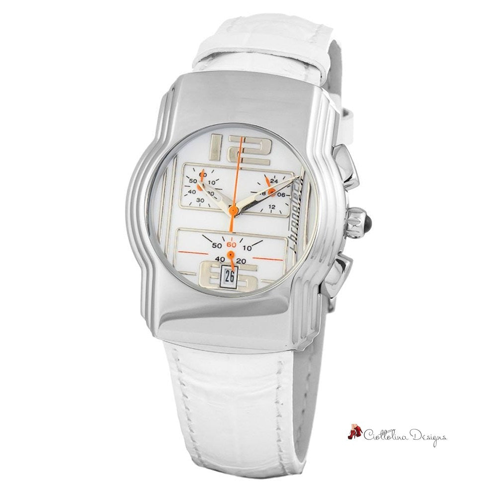 White Leather Watch