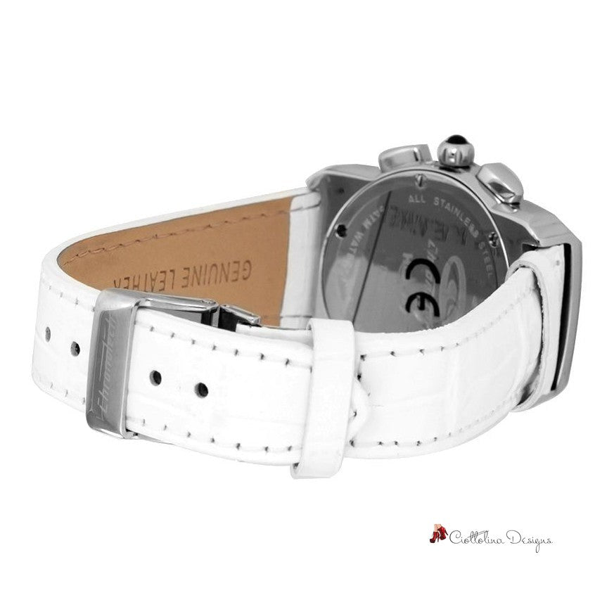 White Leather Watch