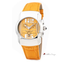 Orange Leather Watch