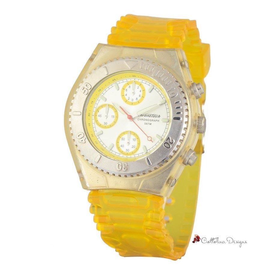 Yellow Rubber Watch