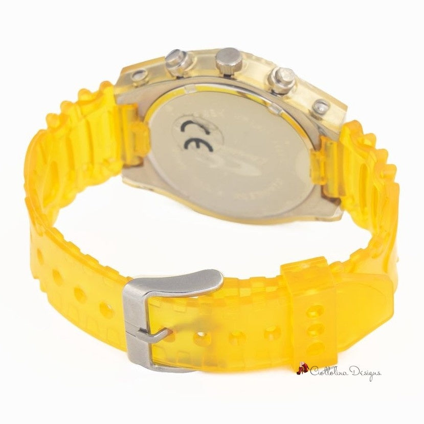 Yellow Rubber Watch