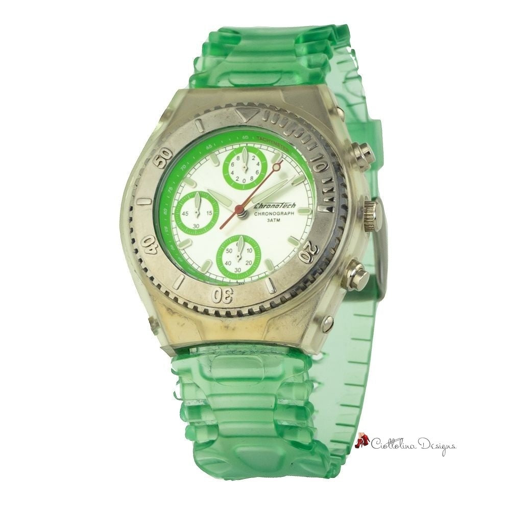 Green Rubber Watch