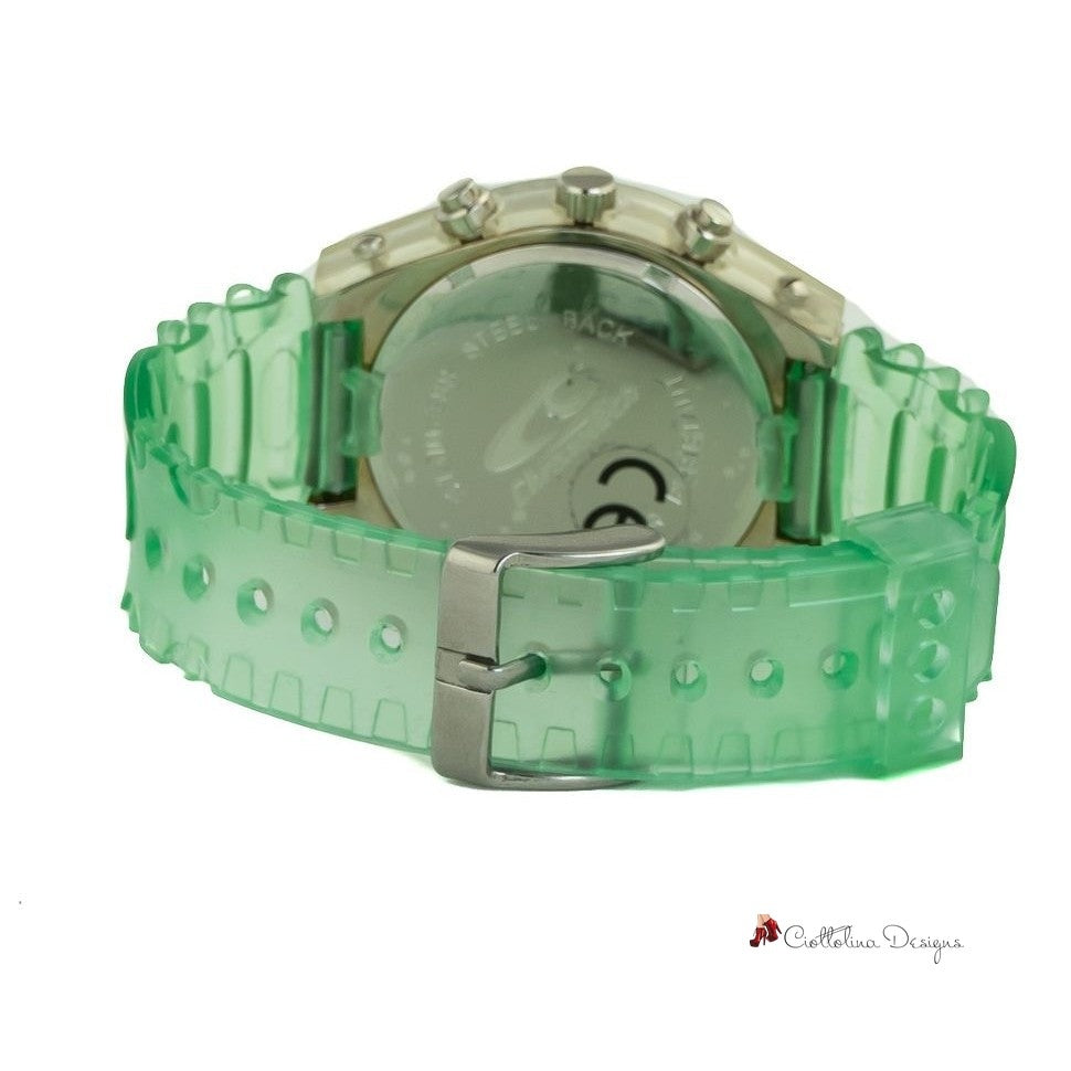 Green Rubber Watch