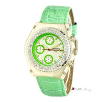 Green Leather Watch