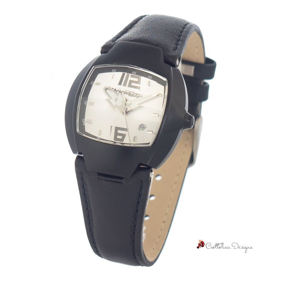 Black Leather Watch