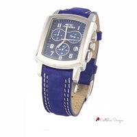 Blue Leather Watch