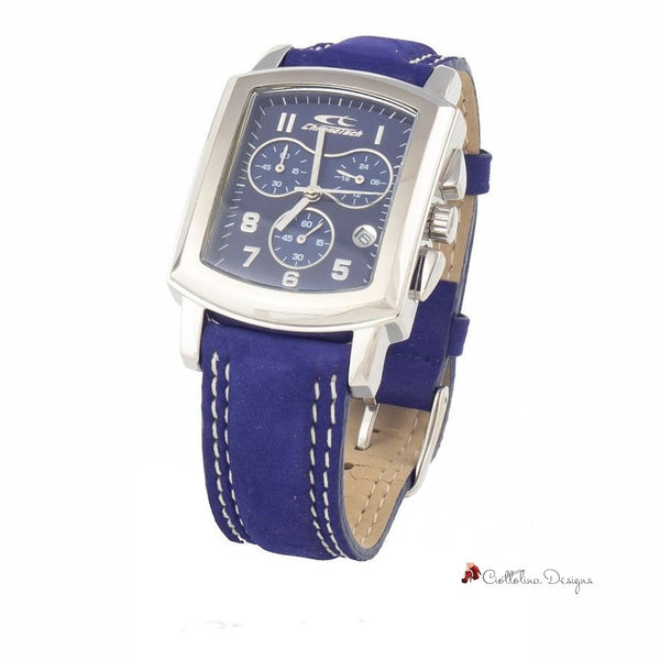 Blue Leather Watch