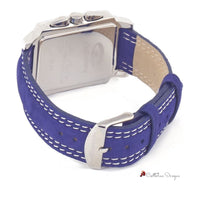 Blue Leather Watch