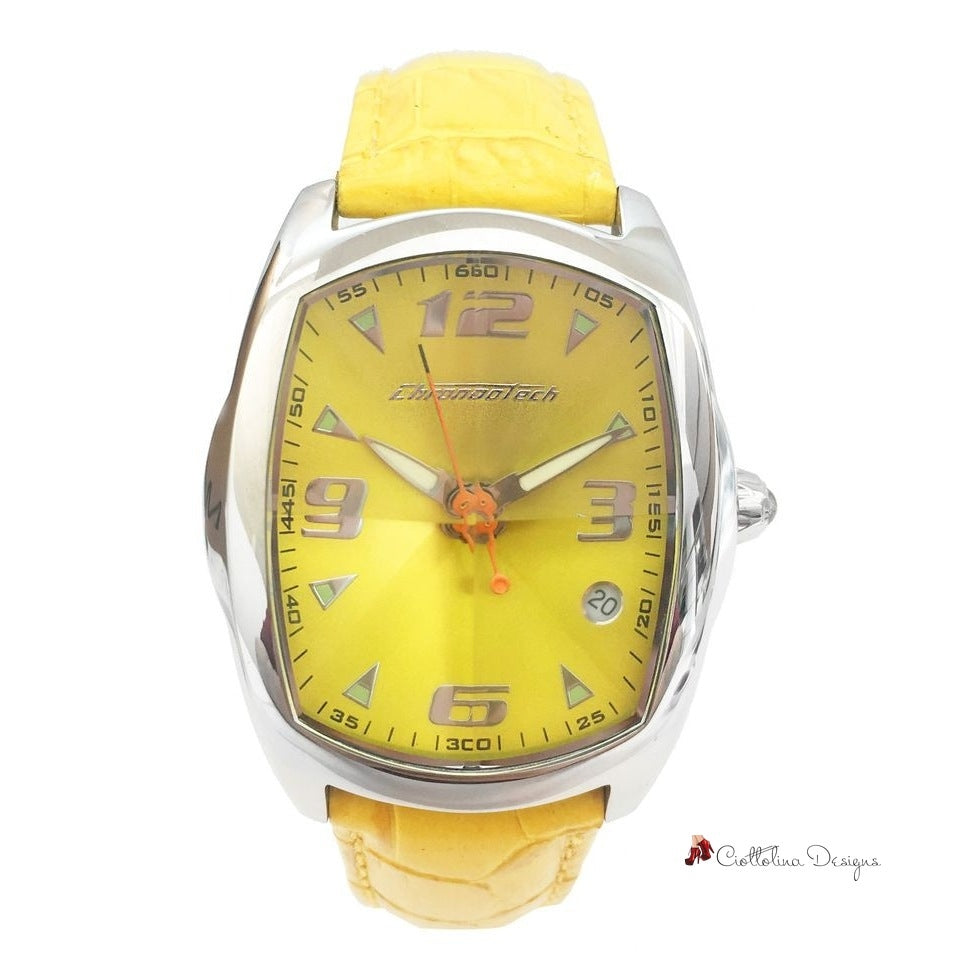 Yellow Leather Watch