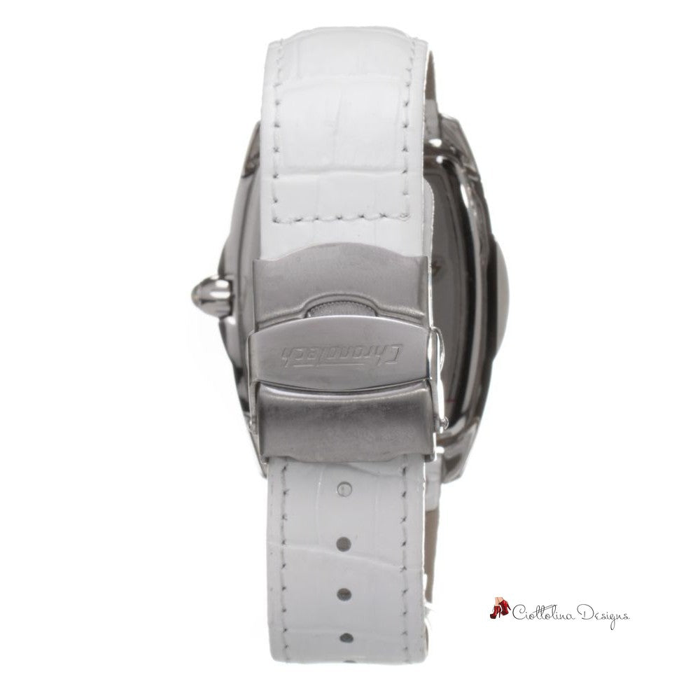 White Leather Watch