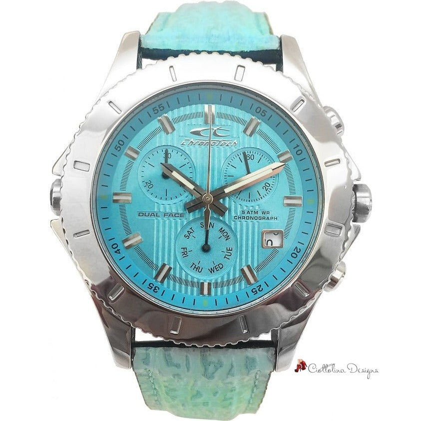 Blue Leather Watch