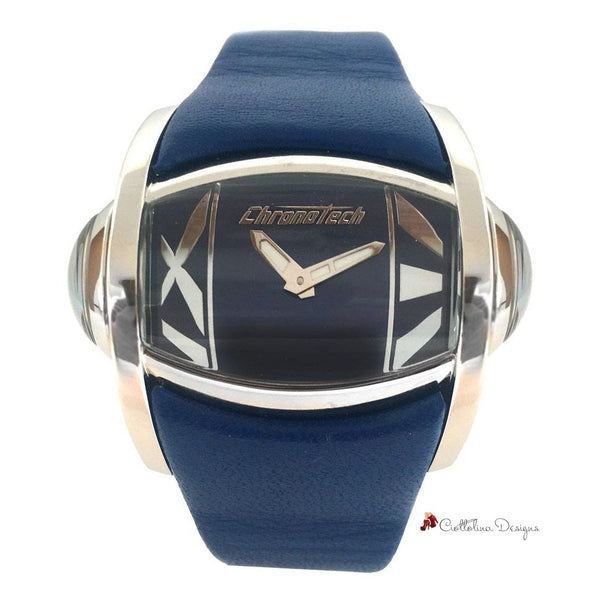 Blue Leather Watch