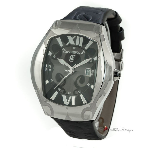 Black Leather Watch