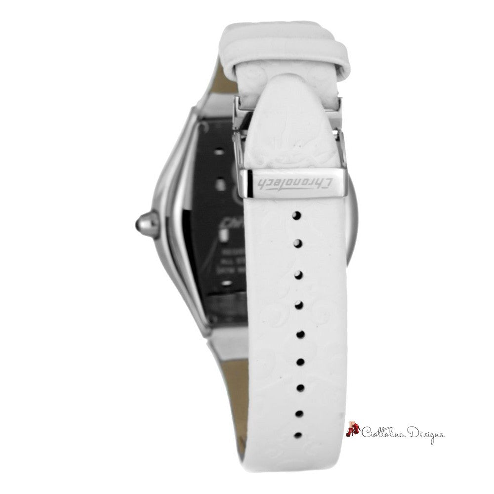 White Leather Watch