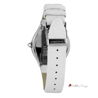 White Leather Watch