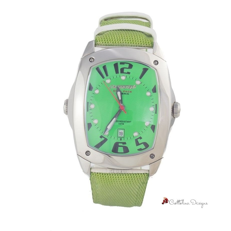 Green Leather Watch