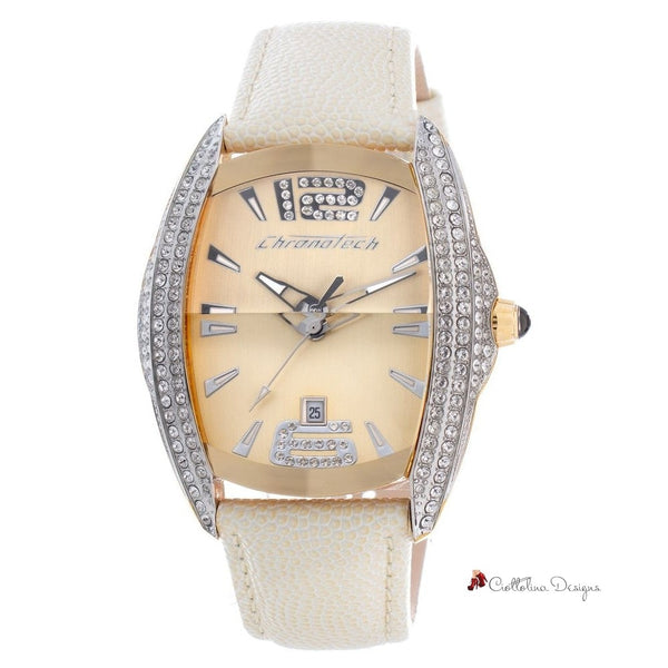 Beige Leather Watch