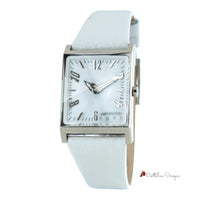 White Leather Watch