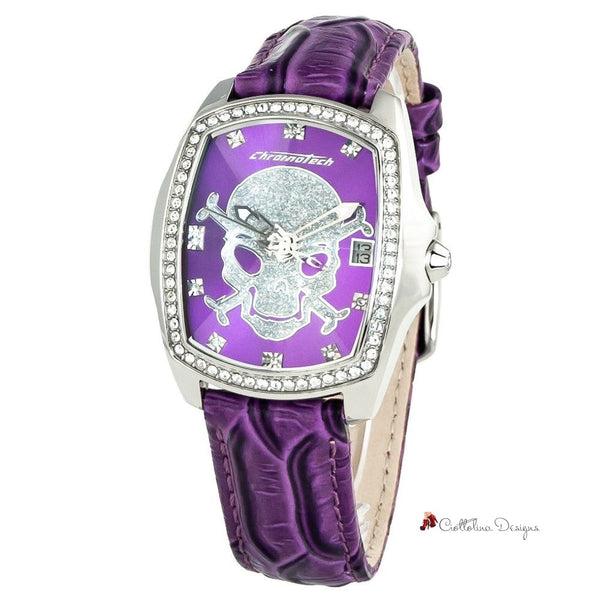 Purple Leather Watch