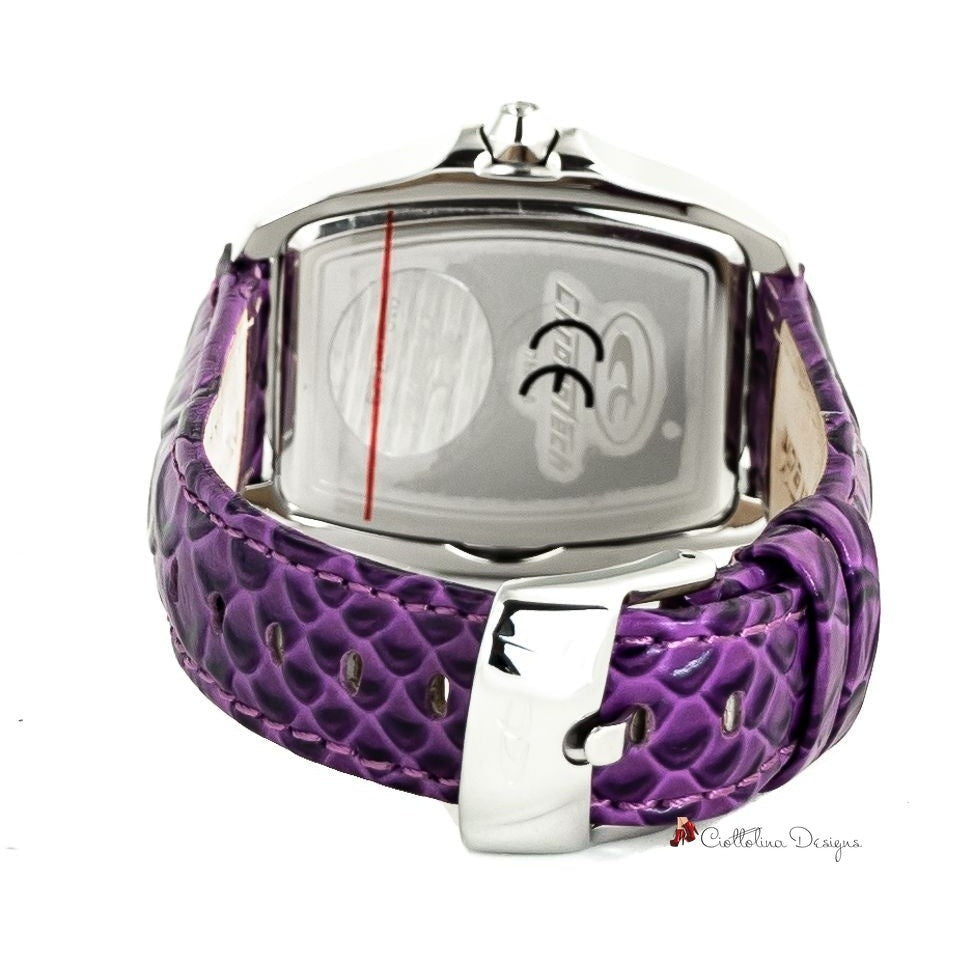 Purple Leather Watch