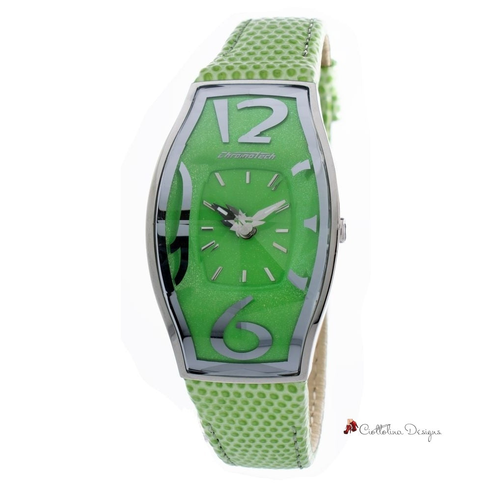 Green Leather Watch