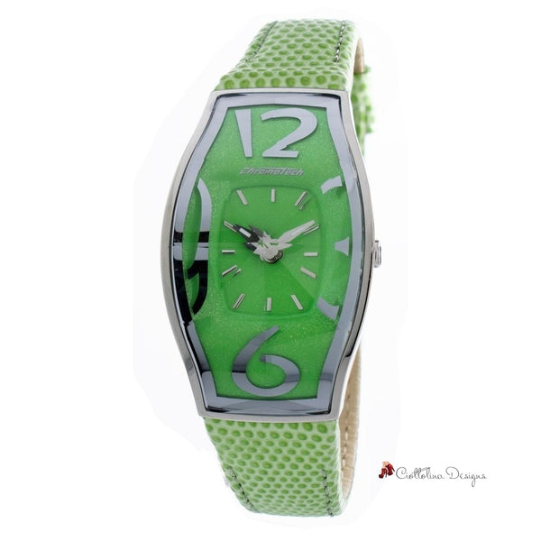 Green Leather Watch