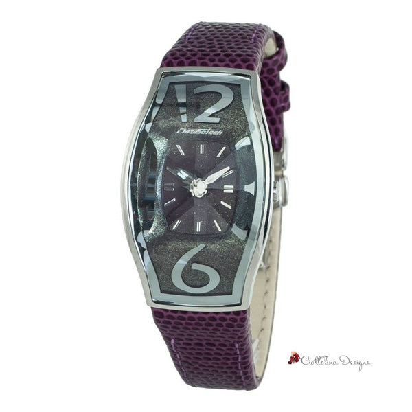 Purple Leather Watch