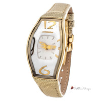 Gold Leather Watch