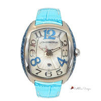 Blue Leather Watch