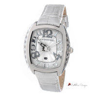 Silver Leather Watch