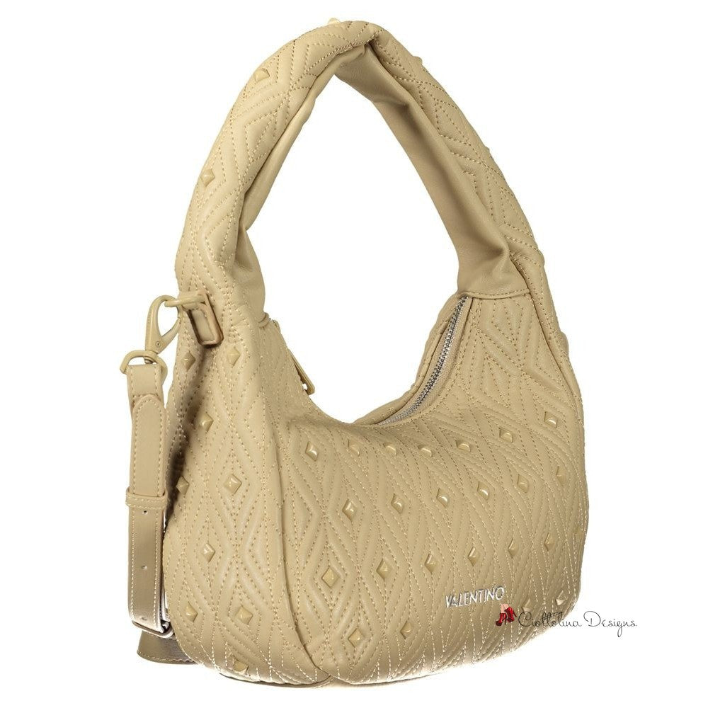 Beige Polyethylene Handbag