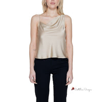 Gold Polyester Tops & T-Shirt