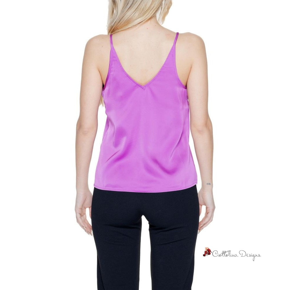 Pink Polyester Tops & T-Shirt