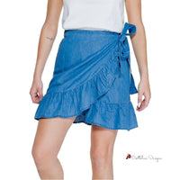 Light Blue Cotton Skirt