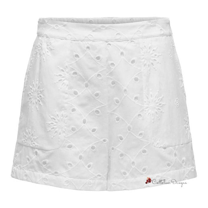 White Cotton Short