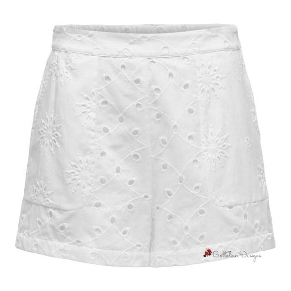 White Cotton Short