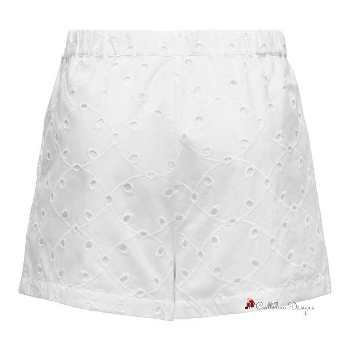 White Cotton Short