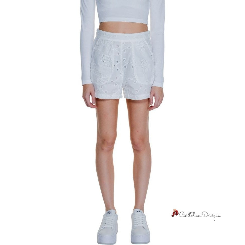 White Cotton Short