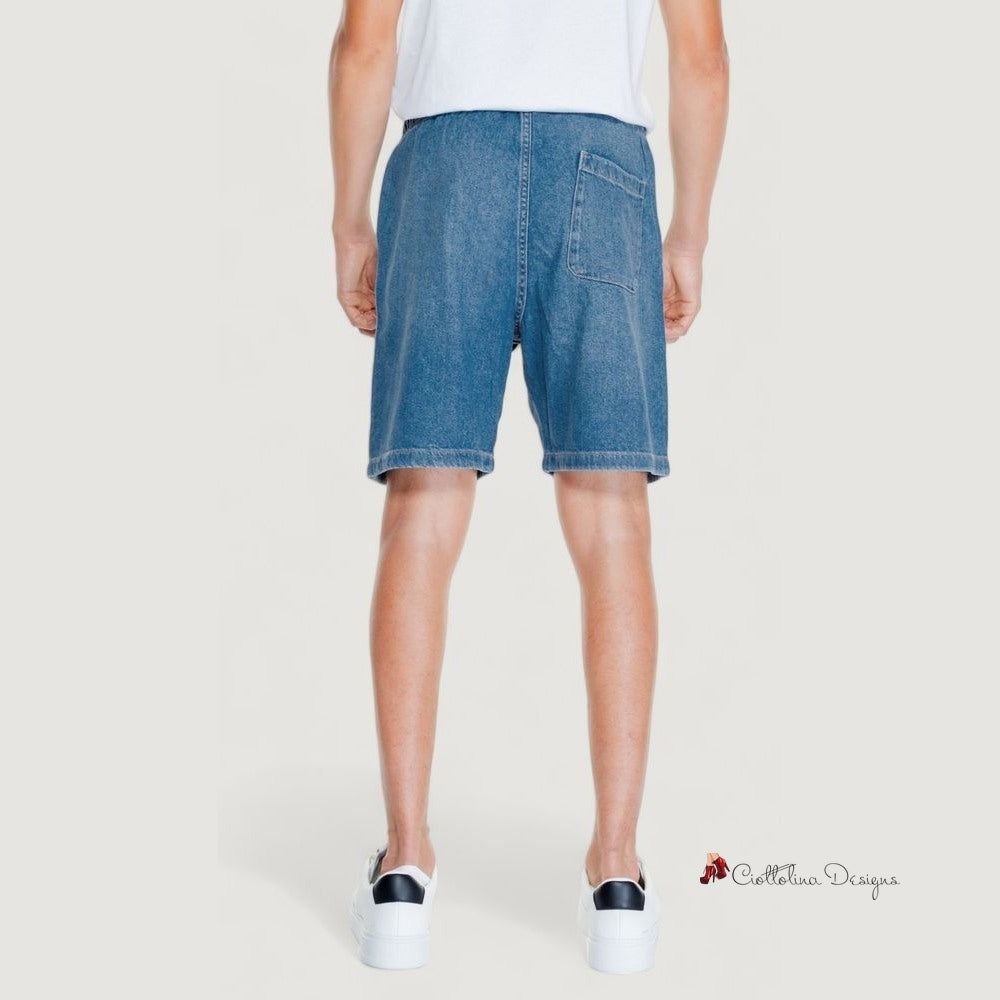 Light Blue Cotton Short