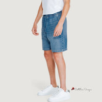 Light Blue Cotton Short