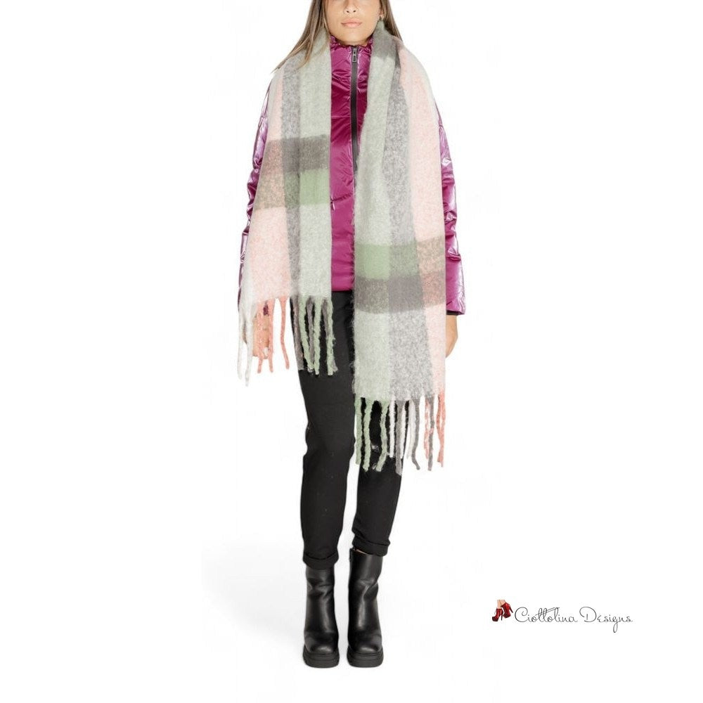 Gray Recycled Polyester Scarf