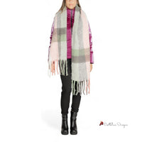 Gray Recycled Polyester Scarf