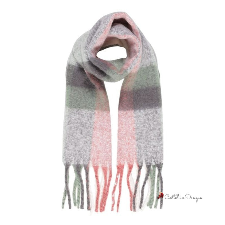 Gray Recycled Polyester Scarf