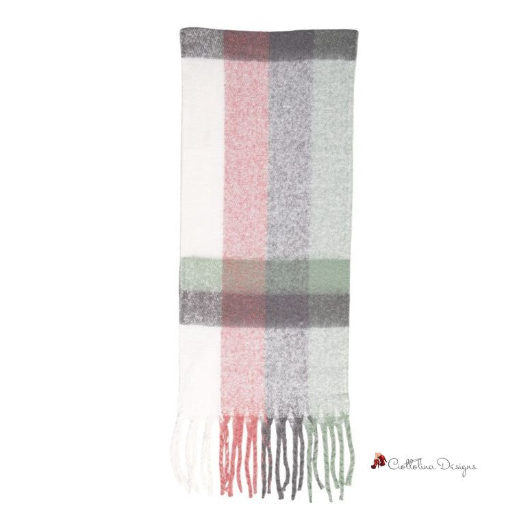 Gray Recycled Polyester Scarf