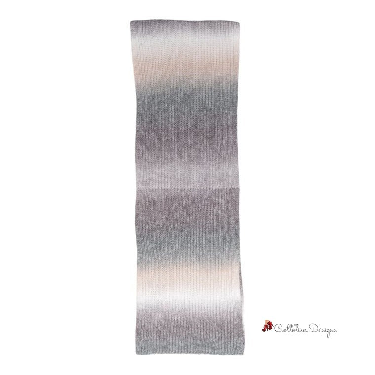 Gray Acrylic Scarf